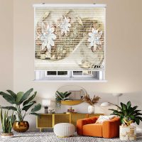 پرده زبرا زیو مدل سیلوئت 3D1506 سایز 150x150 سانتی متر