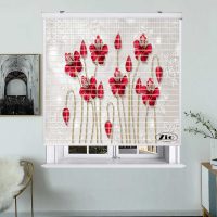 پرده زبرا زیو مدل سیلوئت 3D1270 سایز 150x150 سانتی متر