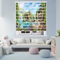 پرده زبرا زیو کد L5081 سایز 150X150 سانتی متر