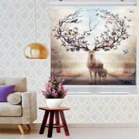 پرده زبرا زیو کد 1076 سایز 150x150 سانتی متر