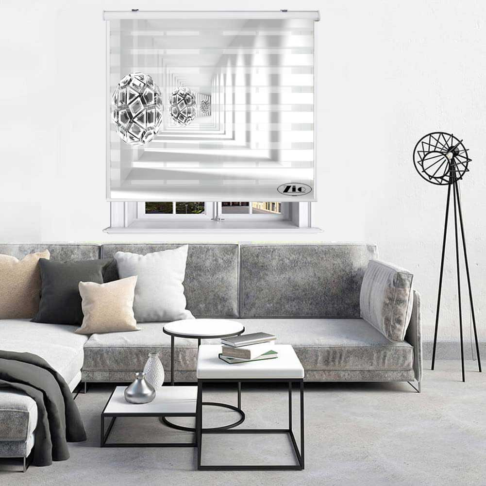 پرده زبرا زیو کد 3D1537 سایز 150X150 سانتی متر