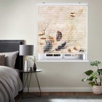 پرده زبرا زیو مدل سیلوئت کد 3D1218 سایز 150x150 سانتی متر