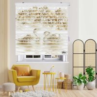 پرده زبرا زیو مدل TD-28 سایز 250x280 سانتی متر