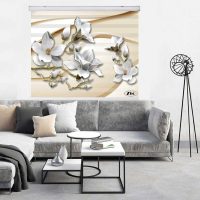پرده زبرا زیو کد 3D1157 سایز 150x150 سانتی متر