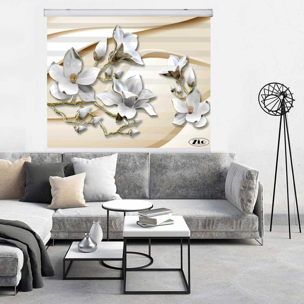 پرده زبرا زیو کد 3D1157 سایز 150x150 سانتی متر