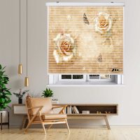 پرده زبرا زیو مدل سیلوئت 3D1544 سایز 150x150 سانتی متر