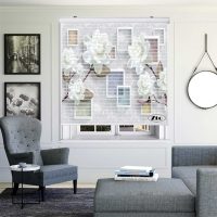 پرده زبرا زیو مدل سیلوئت 3D1407 سایز 150x150 سانتی متر