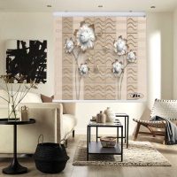 پرده زبرا زیو کد 3D1132 سایز 150x150 سانتی متر