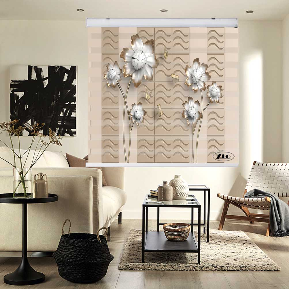 پرده زبرا زیو کد 3D1132 سایز 150x150 سانتی متر