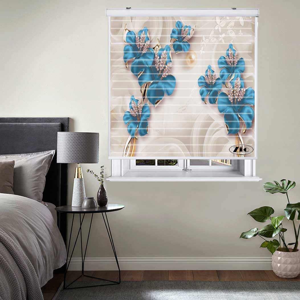 پرده زبرا مدل 3D1017 سایز 150x150 سانتی متر