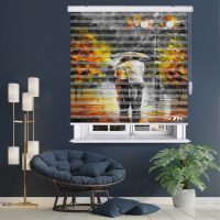 پرده زبرا زیو مدل P 6085 سایز 150x150 سانتی متر