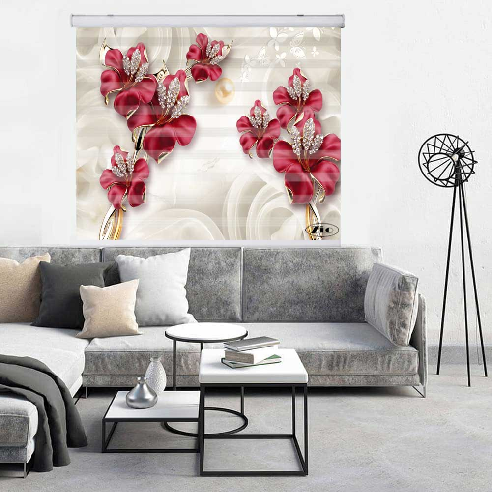 پرده زبرا زیو کد 3D1191 سایز 150x200 سانتی متر