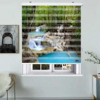 پرده زبرا زیو مدل L5014 سایز 150x200 سانتی متر
