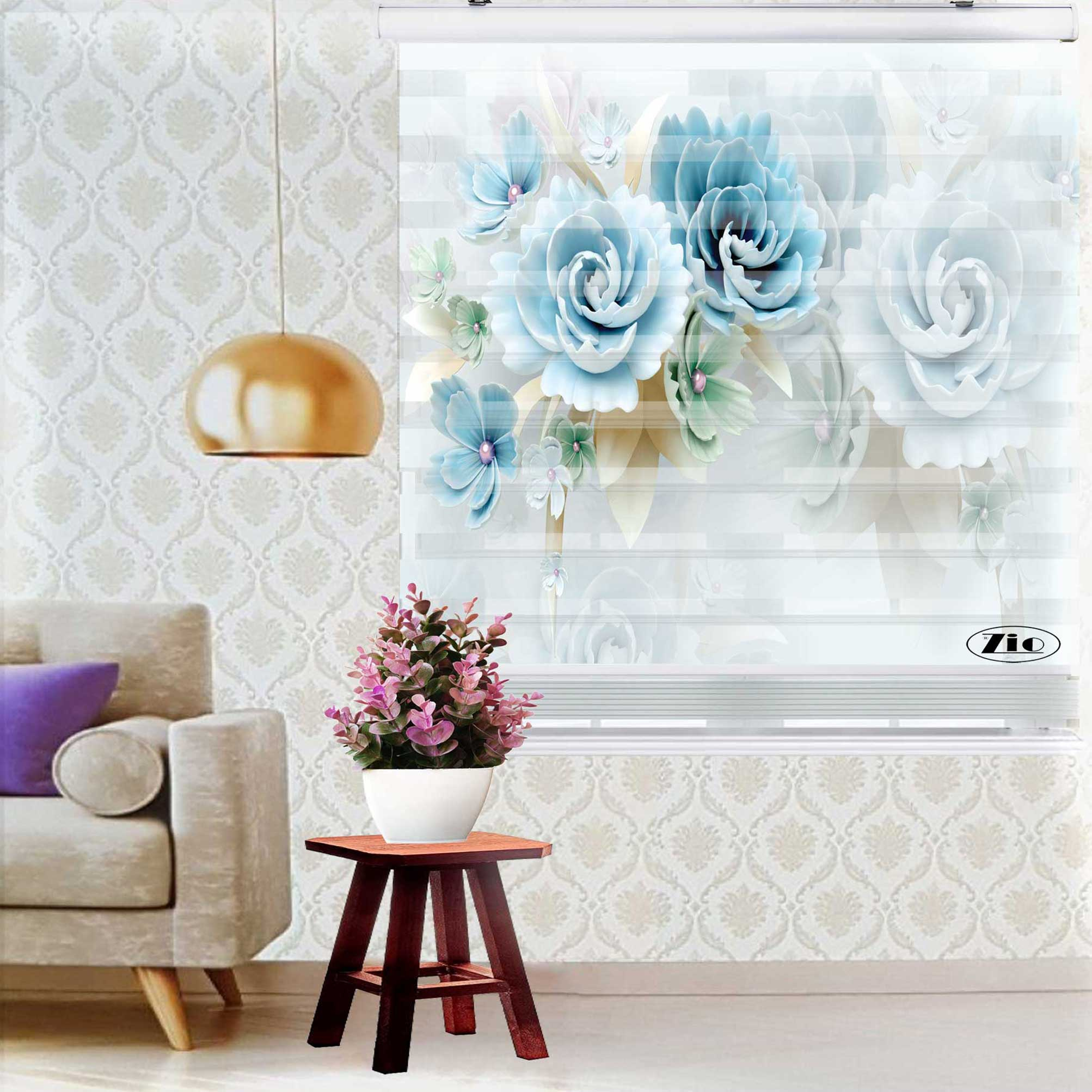 پرده زبرا زیو کد 3D1062 سایز 150x150 سانتی متر