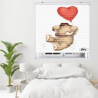 پرده زبرا زیو مدل سیلوئت K3066 سایز 150x150 سانتی متر