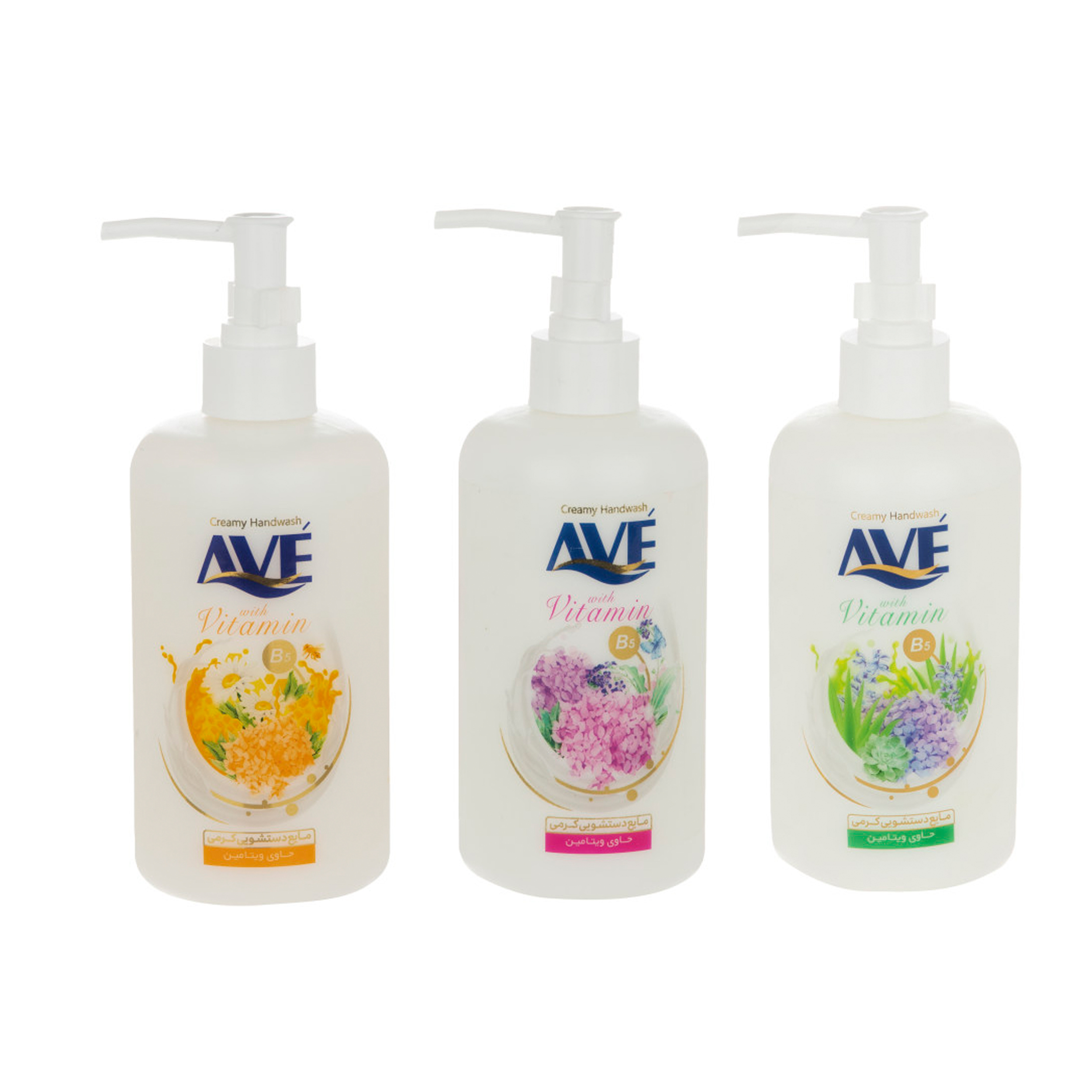 مایع دستشویی کرمی اوه مدل Flower وزن 450 گرم بسته 3 عددی
