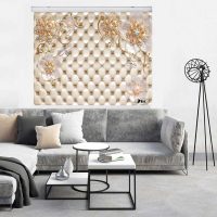 پرده زبرا زیو کد 3D1283 سایز 150x150 سانتی متر