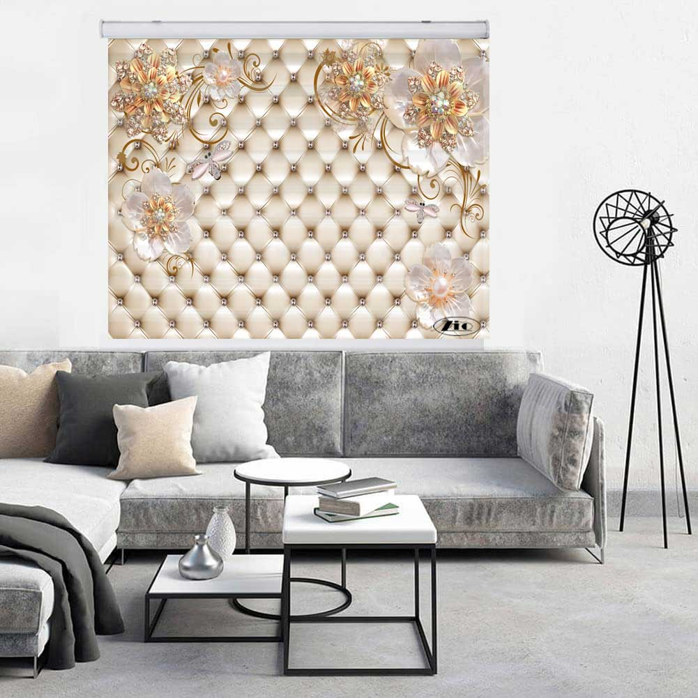 پرده زبرا زیو کد 3D1283 سایز 150x150 سانتی متر