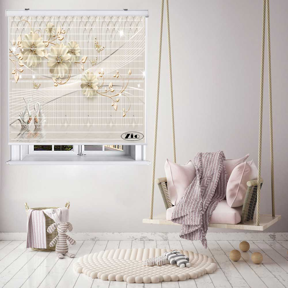 پرده زبرا زیو مدل 3D1052 سایز 150x150 سانتی متر