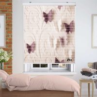پرده زبرا زیو مدل سیلوئت 3D1144 سایز 150x150 سانتی متر
