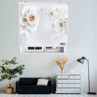 پرده زبرا زیو مدل سیلوئت 3D1391 سایز 150x150 سانتی متر