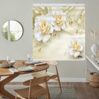 پرده زبرا زیو کد 3D1273 سایز 150x150 سانتی متر