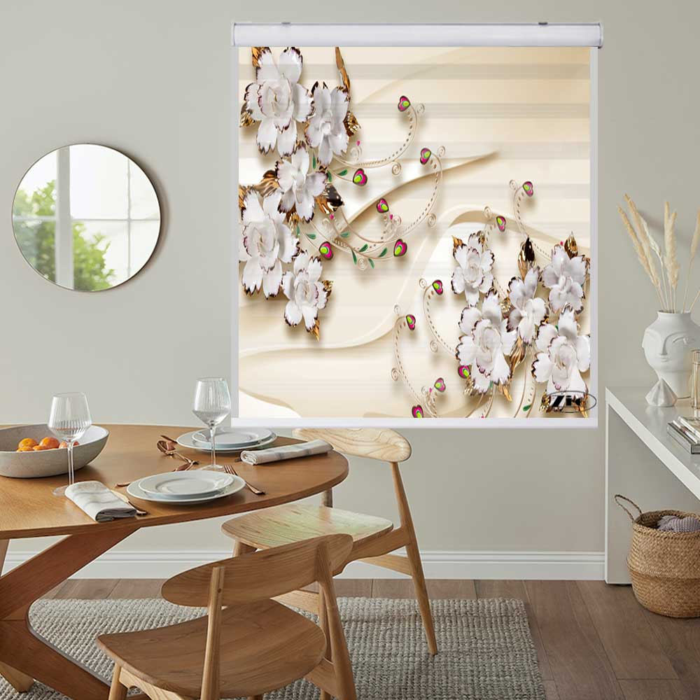 پرده زبرا زیو کد 3D1384 سایز 150x200 سانتی متر