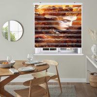 پرده زبرا زیو کد W4074 سایز 150X150 سانتی متر