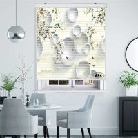 پرده زبرا زیو مدل سیلوئت 3D1447 سایز 150x150 سانتی متر