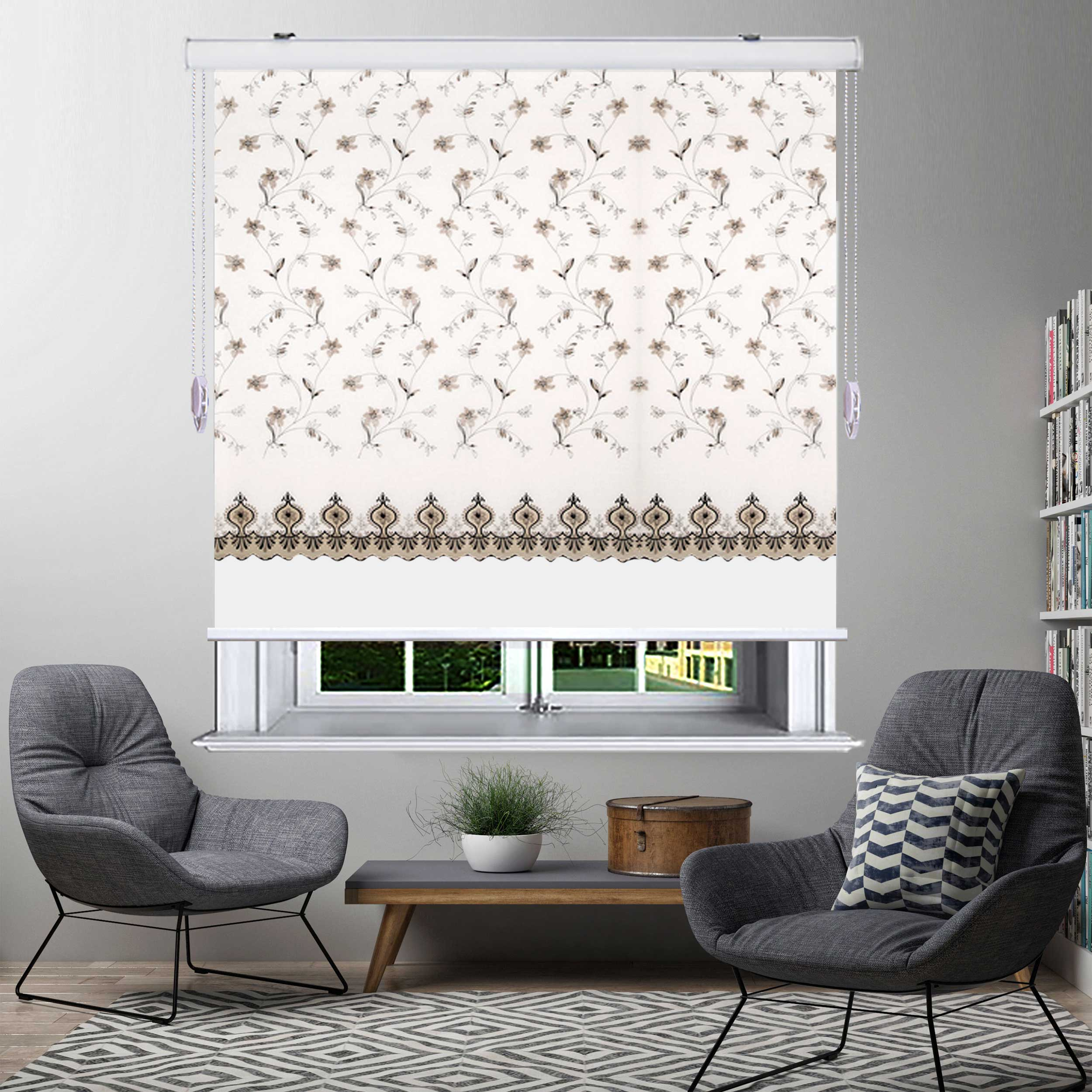پرده زبرا زیو کد 923 سایز 200×280 سانتی متر