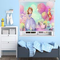 پرده زبرا زیو مدل  K3097 سایز 150x150 سانتی متر