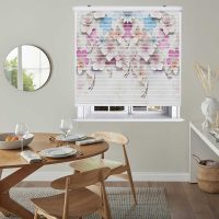 پرده زبرا زیو مدل سیلوئت 3D1304 سایز 150x150 سانتی متر