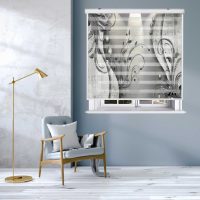 پرده زبرا زیو کد 3D1518 سایز 150x200 سانتی متر
