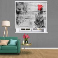 پرده زبرا زیو مدل سیلوئت 3D1256 سایز 150x150 سانتی متر