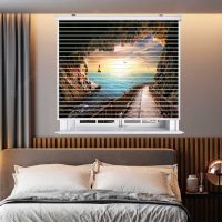 پرده زبرا زیو مدل سیلوئت کد L-5075 سایز 150x150 سانتی متر