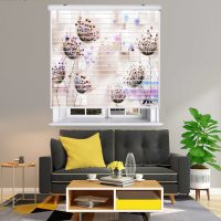 پرده زبرا زیو مدل سیلوئت 3D1292 سایز 150x150 سانتی متر