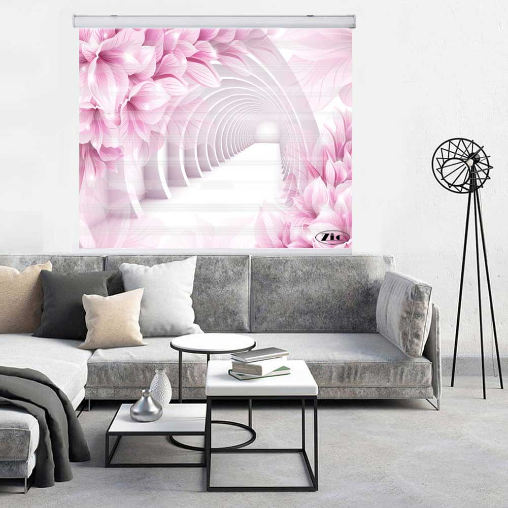 پرده زبرا زیو کد 3D1414 سایز 150x150 سانتی متر