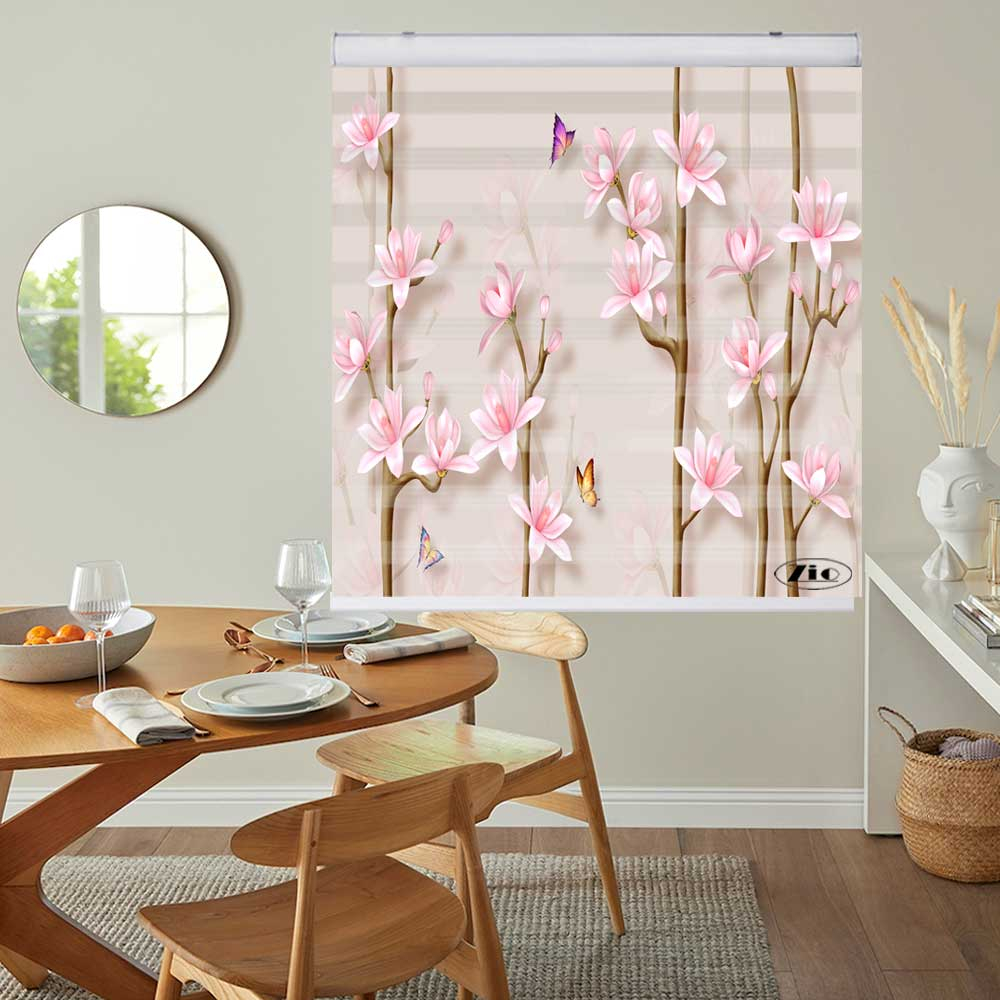 پرده زبرا زیو کد 3D1226 سایز 150x150 سانتی متر