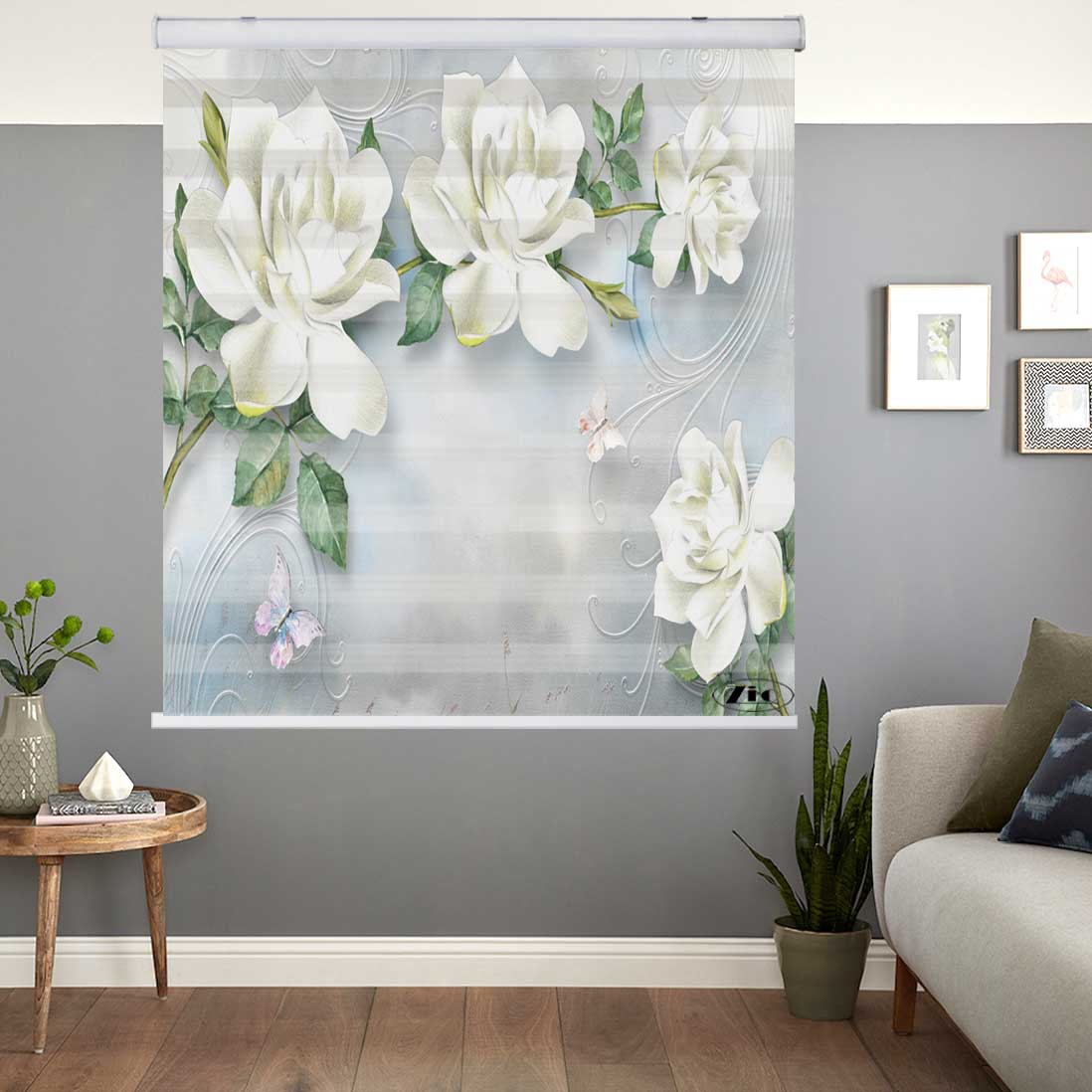 پرده زبرا زیو کد 3D1333 سایز 150x200 سانتی متر