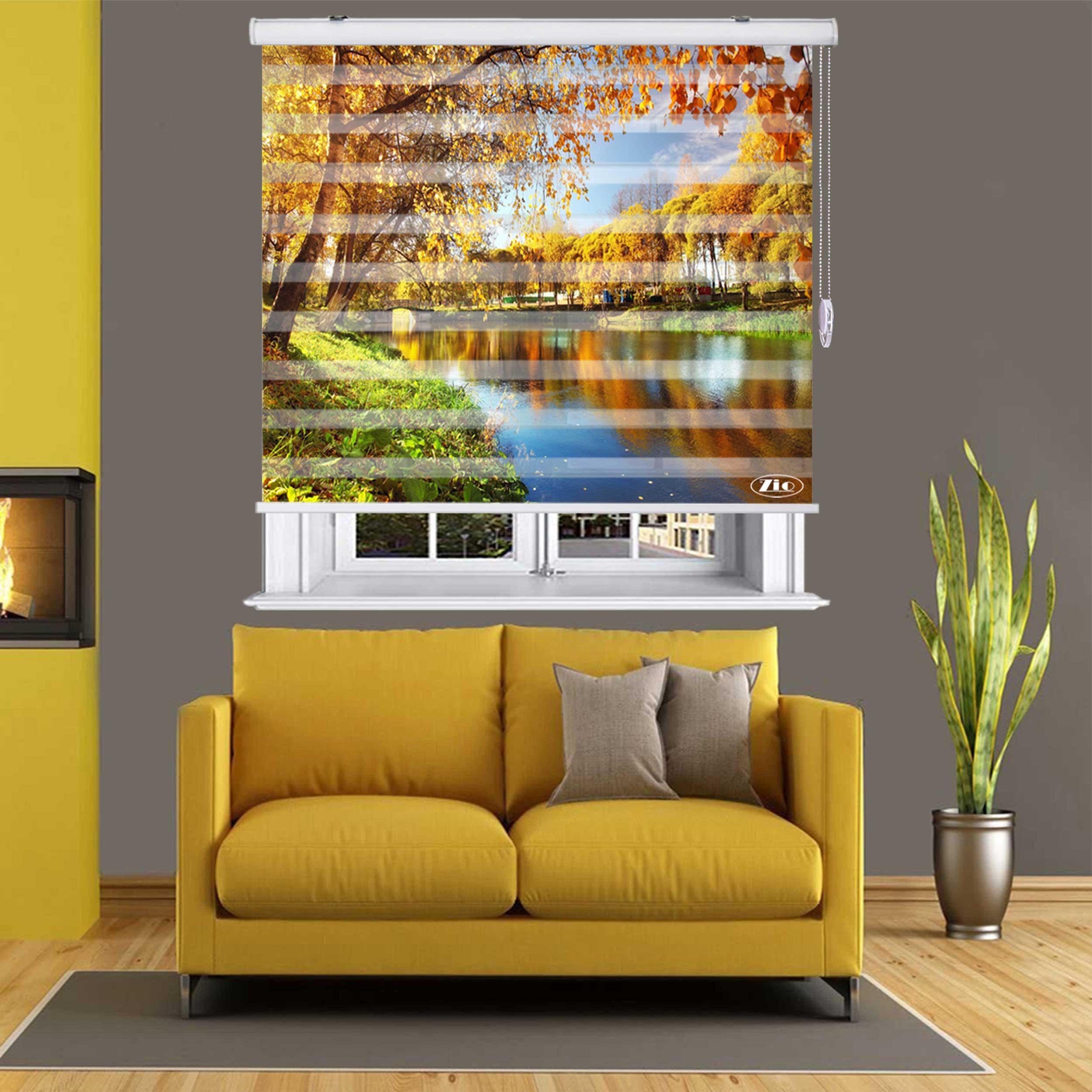 پرده زبرا زیو مدل L5002 سایز 100x200 سانتی متر