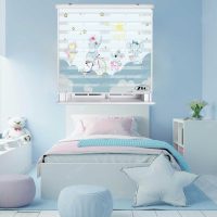 پرده زبرا زیو کد K3048 سایز 150X150 سانتی متر