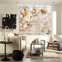 پرده زبرا زیو کد 3D1233 سایز 150x150 سانتی متر