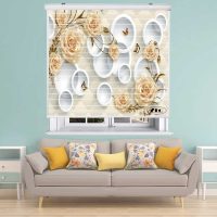 پرده زبرا زیو مدل 3D1127 سایز 150x150 سانتی متر