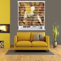 پرده زبرا زیو کد P6020 سایز 150x150 سانتی متر