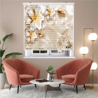 پرده زبرا زیو مدل سیلوئت 3D1233 سایز 150x150 سانتی متر
