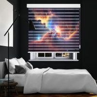پرده زبرا زیو طرح کهکشان Galaxy-2 سایز 200x280 سانتی متر