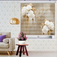 پرده زبرا زیو کد 3D1055 سایز 150x150 سانتی متر
