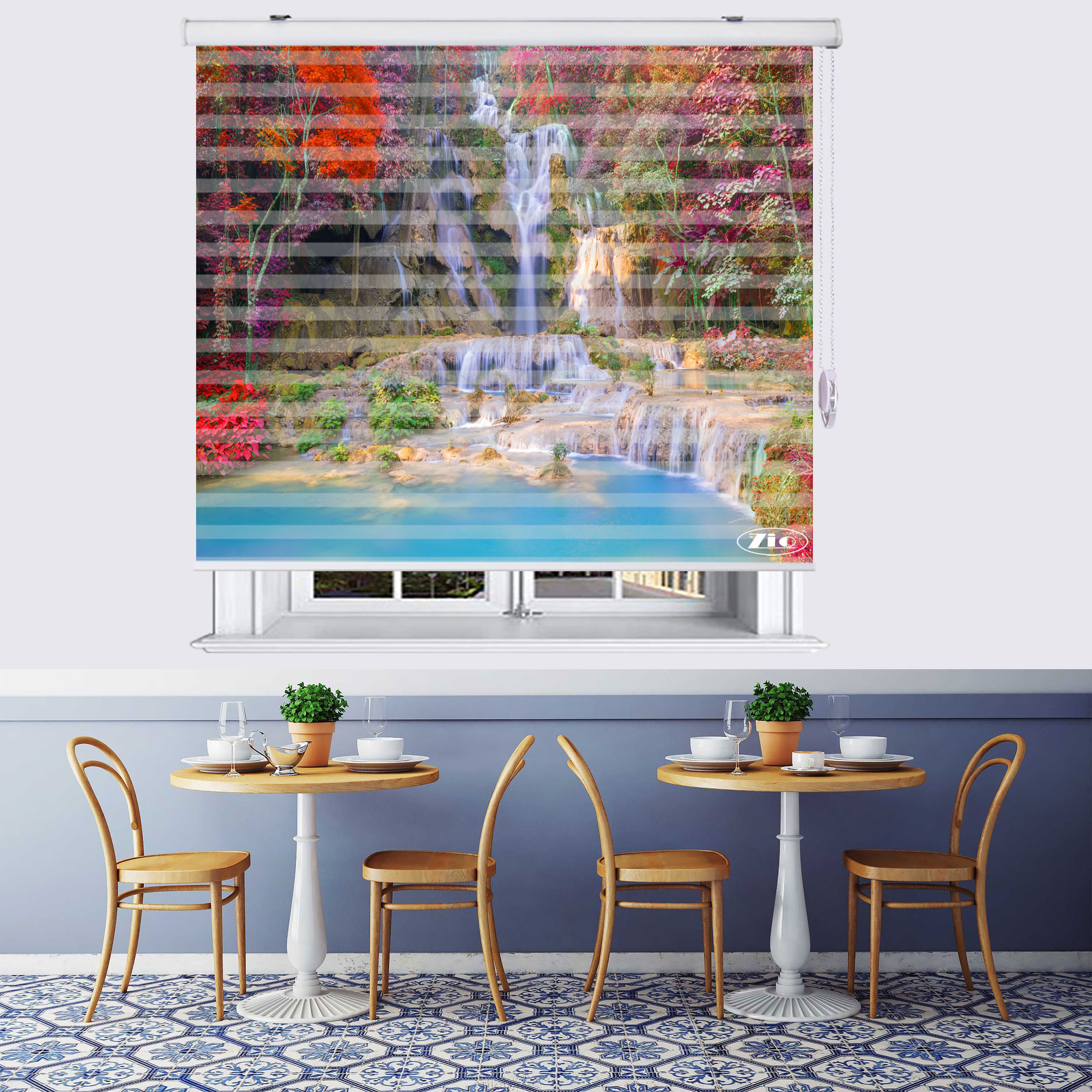 پرده زبرا زیو مدل L5065 سایز 100x280 سانتی متر