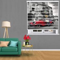 پرده زبرا زیو کد OV 7012 سایز 150x150 سانتی متر