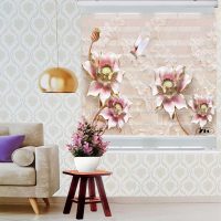 پرده زبرا زیو کد 3D1095 سایز 150x150 سانتی متر